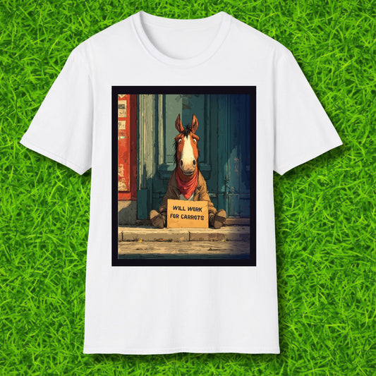 Will work for carrots T-shirt