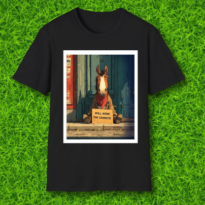 Will work for carrots T-shirt